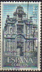 z vendido España 1966 1761 Sello º Cartuja Sta. Mª de la Defensión Jerez Fachada Timbre Espagne Spain Spagna Espana Spanje Spanien 